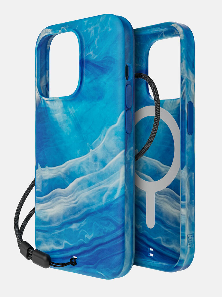 Carve Marble (Blue/White) Case with MagSafe for iPhone 15 Pro, , large